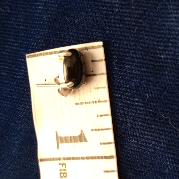 Black Onyx Stone Stud Earrings - Picture 7 of 12